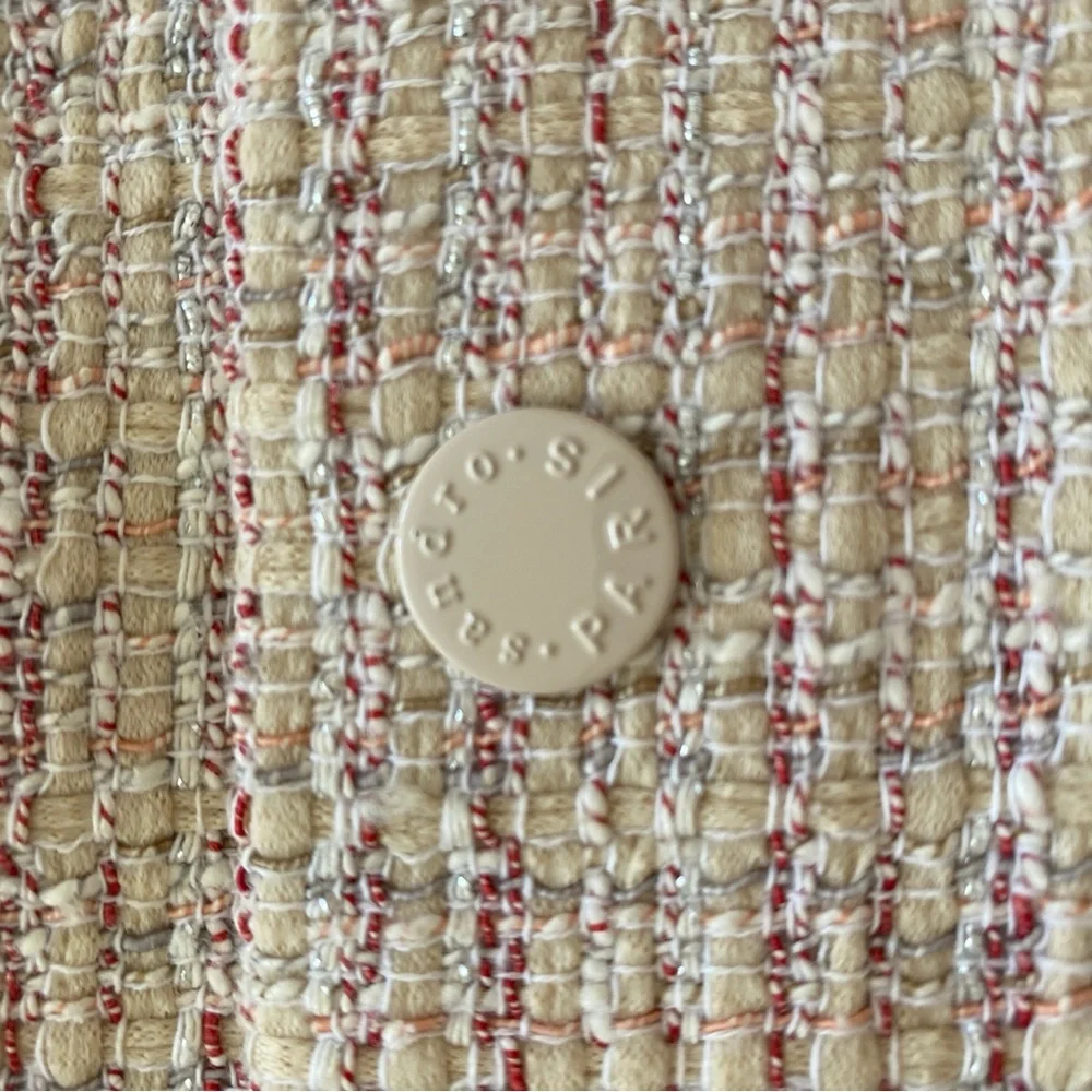 Sandro Agatha Boucle Tweed A-Line Mini Skirt - Picture 9 of 9